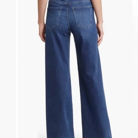 Frame Le Slim Palazzo Raw After Blue Jeans size 27 - Picture 14 of 15